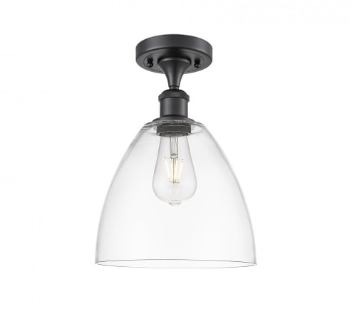Bristol - 1 Light - 9 inch - Matte Black - Semi-Flush Mount (3442|516-1C-BK-GBD-92)