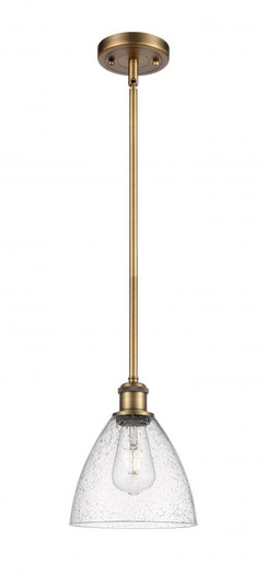 Bristol - 1 Light - 8 inch - Brushed Brass - Mini Pendant (3442|516-1S-BB-GBD-754)