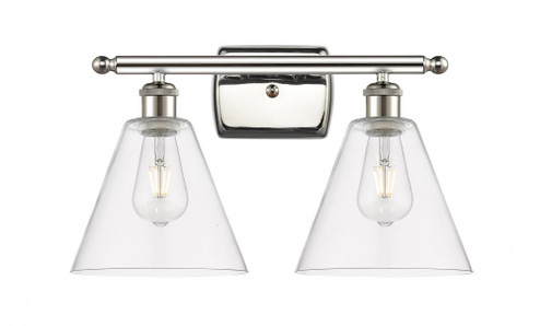 Berkshire - 2 Light - 18 inch - Polished Nickel - Bath Vanity Light (3442|516-2W-PN-GBC-82)