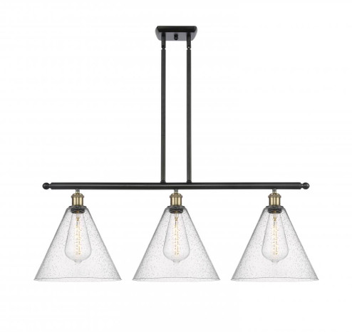 Berkshire - 3 Light - 39 inch - Black Antique Brass - Cord hung - Island Light (3442|516-3I-BAB-GBC-124)