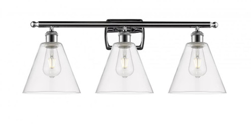 Berkshire - 3 Light - 28 inch - Polished Chrome - Bath Vanity Light (3442|516-3W-PC-GBC-82)