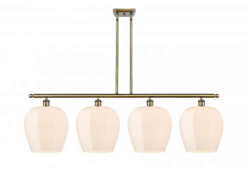 Norfolk - 4 Light - 50 inch - Antique Brass - Stem hung - Island Light (3442|516-4I-AB-G461-12)