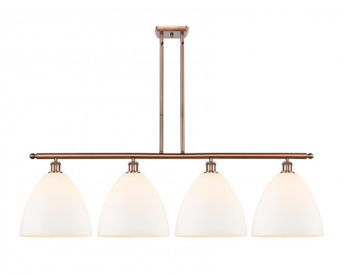 Bristol - 4 Light - 50 inch - Antique Copper - Stem hung - Island Light (3442|516-4I-AC-GBD-121-LED)