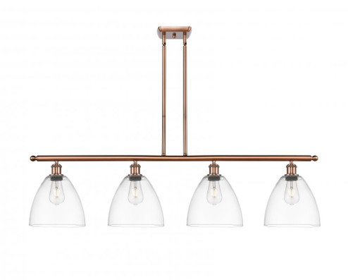 Bristol - 4 Light - 48 inch - Antique Copper - Cord hung - Island Light (3442|516-4I-AC-GBD-92-LED)