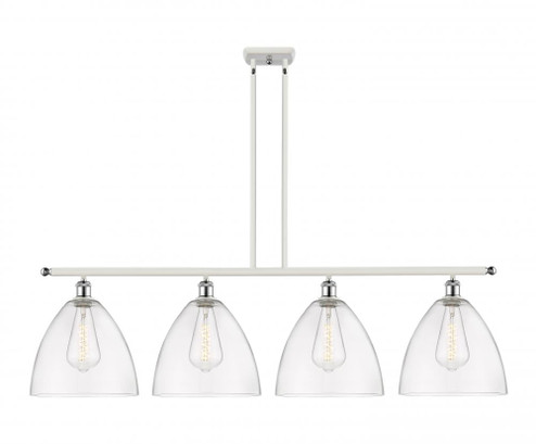 Bristol - 4 Light - 50 inch - White Polished Chrome - Stem hung - Island Light (3442|516-4I-WPC-GBD-122-LED)