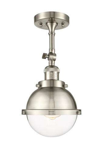 Hampden - 1 Light - 7 inch - Brushed Satin Nickel - Adjustable Semi-Flush Mount (3442|201F-SN-HFS-62-SN)