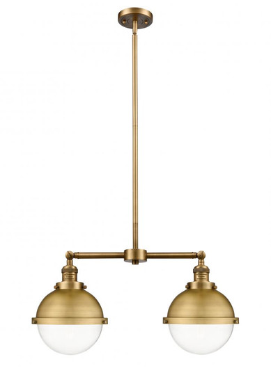 Hampden - 2 Light - 18 inch - Brushed Brass - Stem Hung - Adjustable Island Light (3442|209-BB-HFS-82-BB)