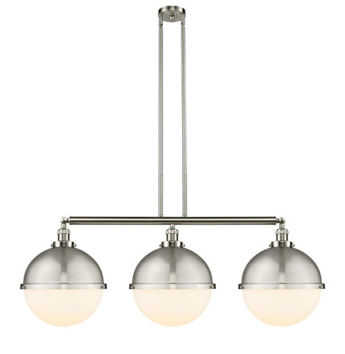 Hampden - 3 Light - 45 inch - Brushed Satin Nickel - Stem Hung - Adjustable Island Light (3442|213-SN-HFS-121-SN)
