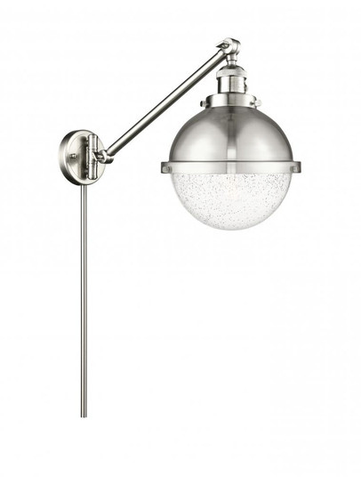 Hampden - 1 Light - 9 inch - Brushed Satin Nickel -Adjustable Swing Arm (3442|237-SN-HFS-84-SN)