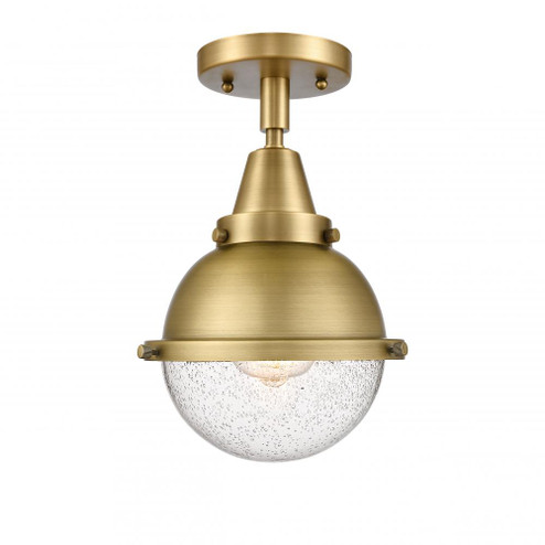 Hampden - 1 Light - 7 inch - Brushed Brass - Semi-Flush Mount (3442|447-1C-BB-HFS-64-BB)