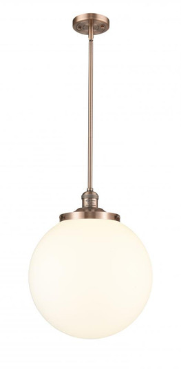 Beacon - 1 Light - 14 inch - Antique Copper - Stem Hung - Pendant (3442|201S-AC-G201-14)
