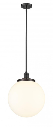 Beacon - 1 Light - 14 inch - Oil Rubbed Bronze - Stem Hung - Pendant (3442|201S-OB-G201-14)