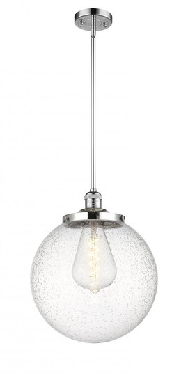 Beacon - 1 Light - 14 inch - Polished Chrome - Stem Hung - Pendant (3442|201S-PC-G204-14-LED)