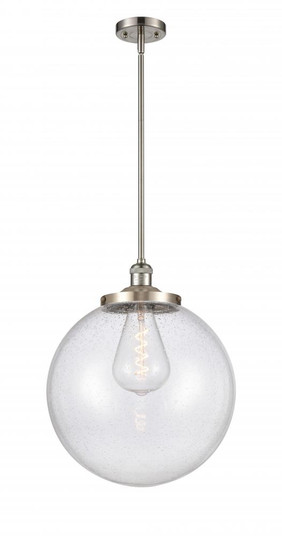 Beacon - 1 Light - 16 inch - Brushed Satin Nickel - Stem Hung - Pendant (3442|201S-SN-G204-16-LED)