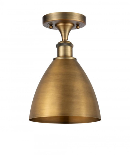 Bristol - 1 Light - 8 inch - Brushed Brass - Semi-Flush Mount (3442|516-1C-BB-MBD-75-BB-LED)