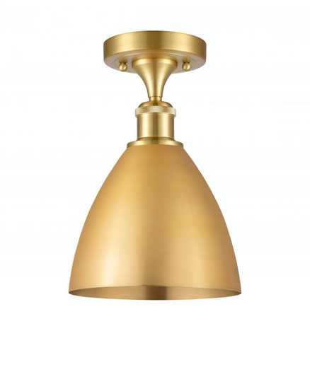 Bristol - 1 Light - 8 inch - Satin Gold - Semi-Flush Mount (3442|516-1C-SG-MBD-75-SG)