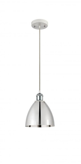 Bristol - 1 Light - 8 inch - White Polished Chrome - Cord hung - Mini Pendant (3442|516-1P-WPC-MBD-75-PC-LED)