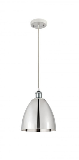 Bristol - 1 Light - 9 inch - White Polished Chrome - Cord hung - Mini Pendant (3442|516-1P-WPC-MBD-9-PC-LED)
