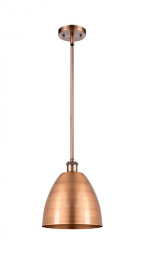 Bristol - 1 Light - 9 inch - Antique Copper - Pendant (3442|516-1S-AC-MBD-9-AC-LED)