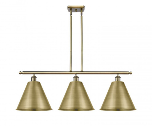 Berkshire - 3 Light - 39 inch - Antique Brass - Stem hung - Island Light (3442|516-3I-AB-MBC-12-AB)