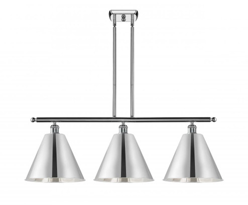 Berkshire - 3 Light - 39 inch - Polished Chrome - Cord hung - Island Light (3442|516-3I-PC-MBC-12-PC-LED)