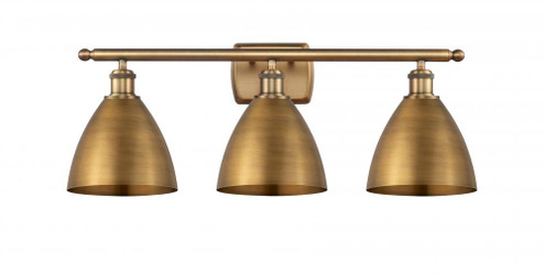 Bristol - 3 Light - 28 inch - Brushed Brass - Bath Vanity Light (3442|516-3W-BB-MBD-75-BB-LED)