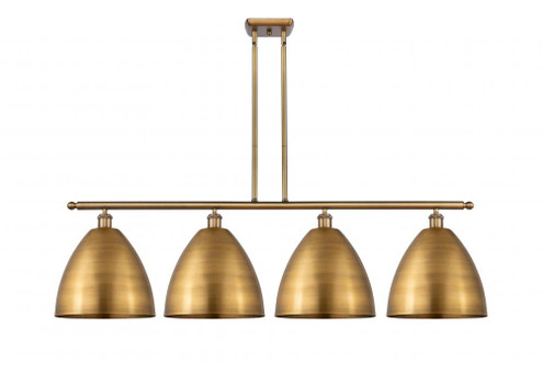 Bristol - 4 Light - 50 inch - Brushed Brass - Stem hung - Island Light (3442|516-4I-BB-MBD-12-BB-LED)