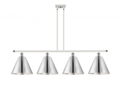 Berkshire - 4 Light - 50 inch - White Polished Chrome - Stem hung - Island Light (3442|516-4I-WPC-MBC-12-PC)
