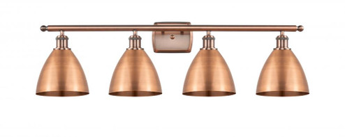 Bristol - 4 Light - 38 inch - Antique Copper - Bath Vanity Light (3442|516-4W-AC-MBD-75-AC-LED)