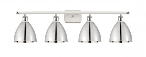 Bristol - 4 Light - 38 inch - White Polished Chrome - Bath Vanity Light (3442|516-4W-WPC-MBD-75-PC-LED)