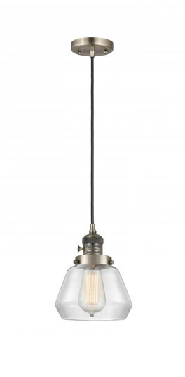Fulton - 1 Light - 7 inch - Antique Brass - Cord hung - Mini Pendant (3442|201CSW-AB-G172-LED)