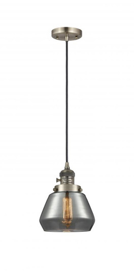 Fulton - 1 Light - 7 inch - Antique Brass - Cord hung - Mini Pendant (3442|201CSW-AB-G173-LED)