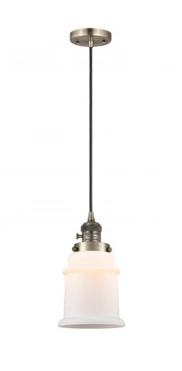 Canton - 1 Light - 6 inch - Antique Brass - Cord hung - Mini Pendant (3442|201CSW-AB-G181-LED)