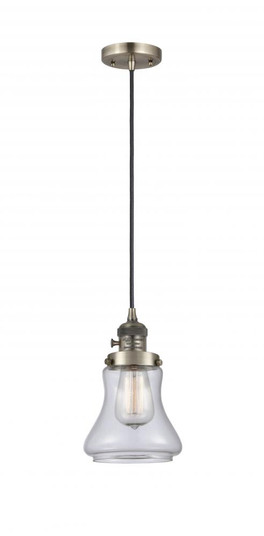 Bellmont - 1 Light - 6 inch - Antique Brass - Cord hung - Mini Pendant (3442|201CSW-AB-G192-LED)