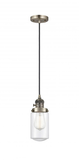 Dover - 1 Light - 5 inch - Antique Brass - Cord hung - Mini Pendant (3442|201CSW-AB-G312-LED)
