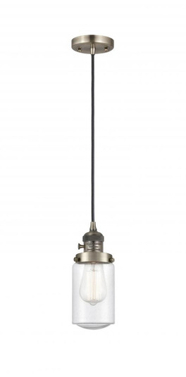 Dover - 1 Light - 5 inch - Antique Brass - Cord hung - Mini Pendant (3442|201CSW-AB-G314-LED)