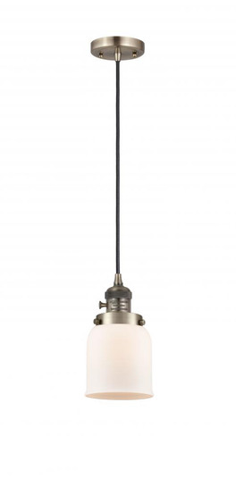 Bell - 1 Light - 5 inch - Antique Brass - Cord hung - Mini Pendant (3442|201CSW-AB-G51)