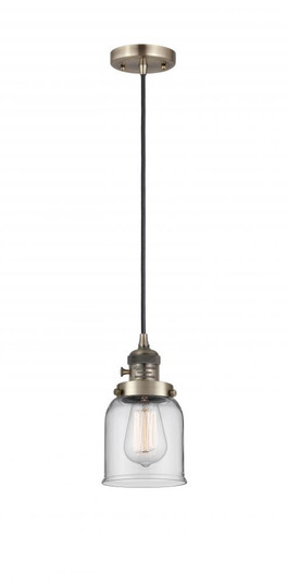 Bell - 1 Light - 5 inch - Antique Brass - Cord hung - Mini Pendant (3442|201CSW-AB-G52-LED)