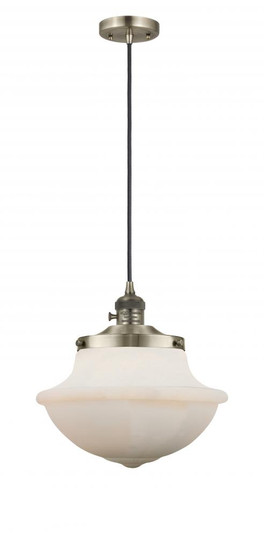 Oxford - 1 Light - 12 inch - Antique Brass - Cord hung - Mini Pendant (3442|201CSW-AB-G541-LED)