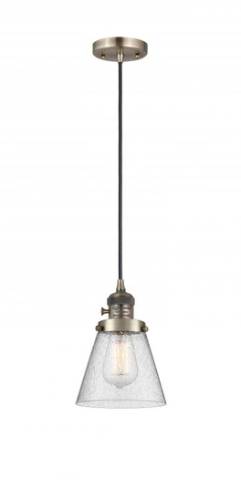 Cone - 1 Light - 6 inch - Antique Brass - Cord hung - Mini Pendant (3442|201CSW-AB-G64)