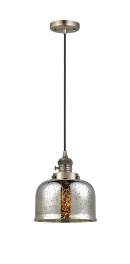 Bell - 1 Light - 8 inch - Antique Brass - Cord hung - Mini Pendant (3442|201CSW-AB-G78)