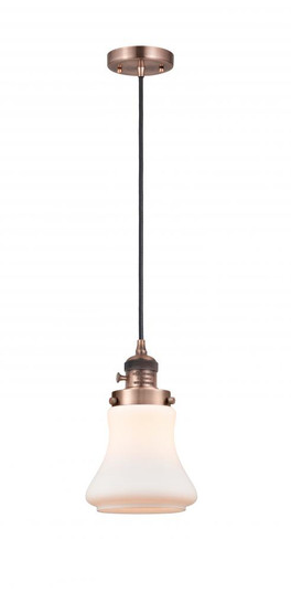 Bellmont - 1 Light - 6 inch - Antique Copper - Cord hung - Mini Pendant (3442|201CSW-AC-G191)