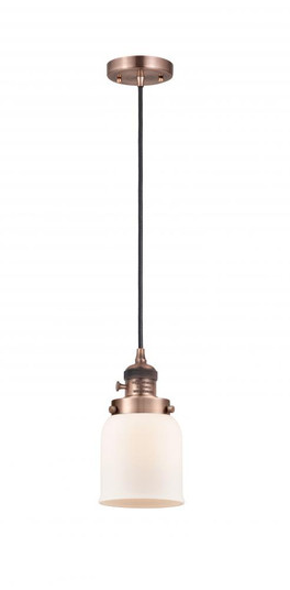 Bell - 1 Light - 5 inch - Antique Copper - Cord hung - Mini Pendant (3442|201CSW-AC-G51)