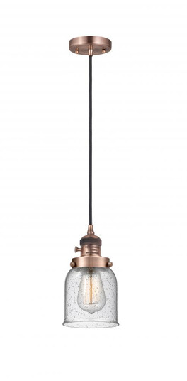 Bell - 1 Light - 5 inch - Antique Copper - Cord hung - Mini Pendant (3442|201CSW-AC-G54)