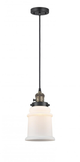 Canton - 1 Light - 6 inch - Black Antique Brass - Cord hung - Mini Pendant (3442|201CSW-BAB-G181-LED)