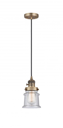 Canton - 1 Light - 5 inch - Brushed Brass - Cord hung - Mini Pendant (3442|201CSW-BB-G184S)