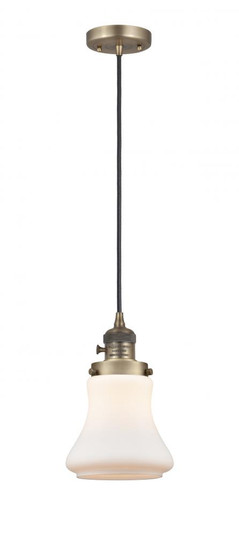Bellmont - 1 Light - 6 inch - Brushed Brass - Cord hung - Mini Pendant (3442|201CSW-BB-G191)