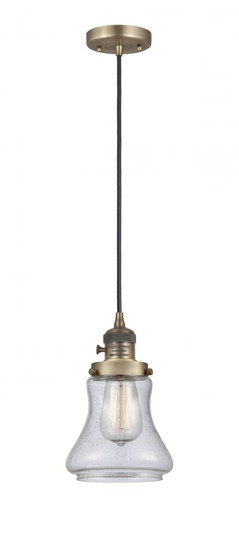 Bellmont - 1 Light - 6 inch - Brushed Brass - Cord hung - Mini Pendant (3442|201CSW-BB-G194)