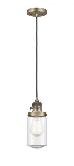 Dover - 1 Light - 5 inch - Brushed Brass - Cord hung - Mini Pendant (3442|201CSW-BB-G314-LED)