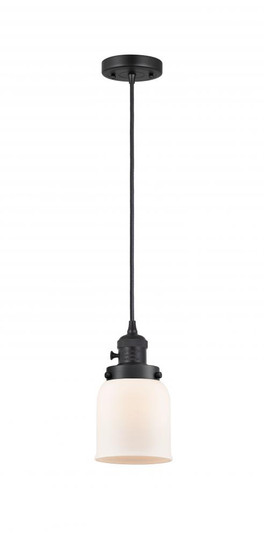 Bell - 1 Light - 5 inch - Matte Black - Cord hung - Mini Pendant (3442|201CSW-BK-G51)
